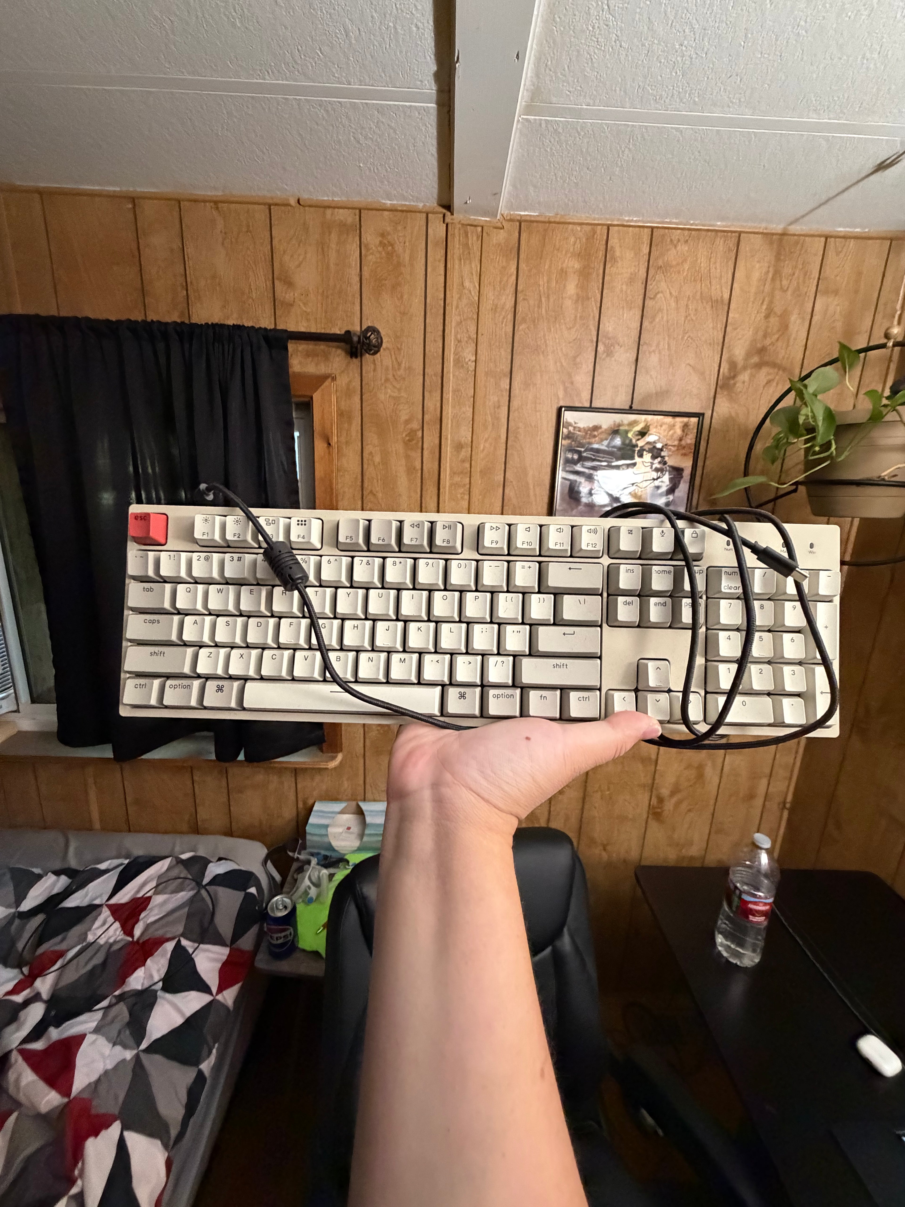 Retro Technical Keyboard Compatible with Apple with Type-C Plugin