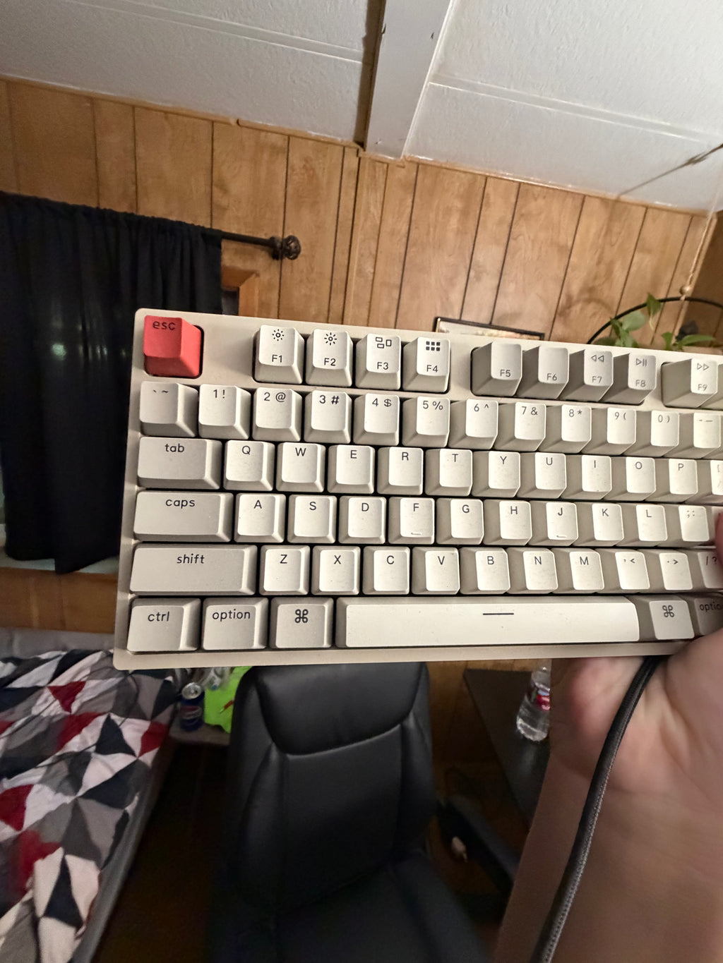 Retro Technical Keyboard Compatible with Apple with Type-C Plugin