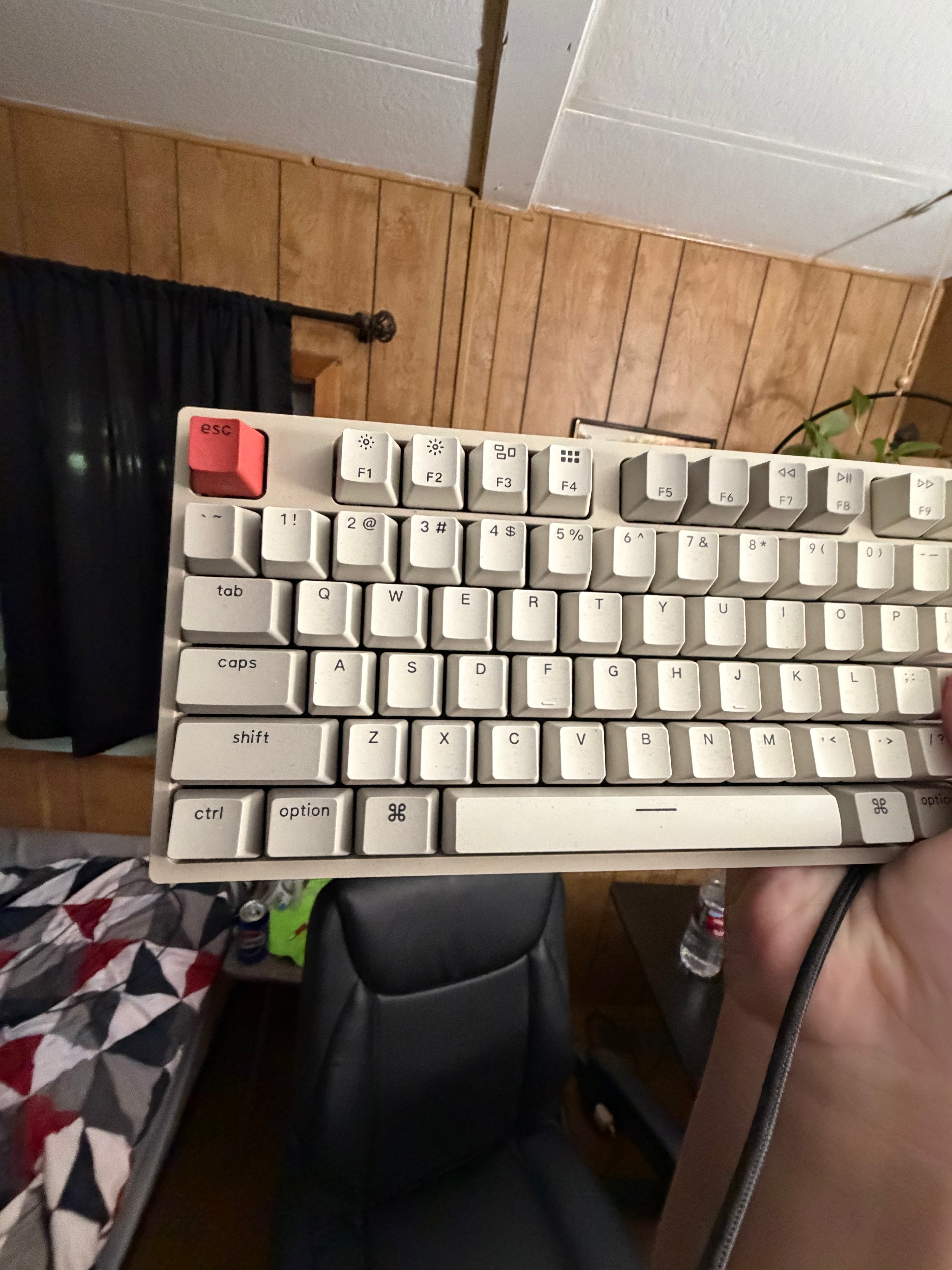 Retro Technical Keyboard Compatible with Apple with Type-C Plugin